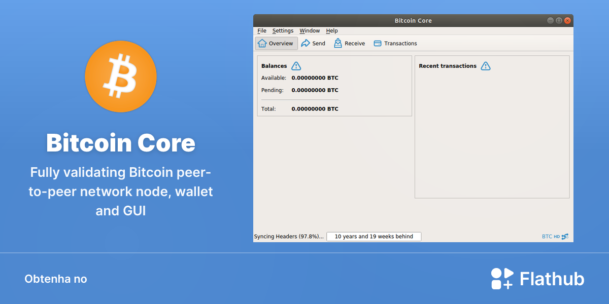 Instalar Bitcoin Core no Linux | Flathub