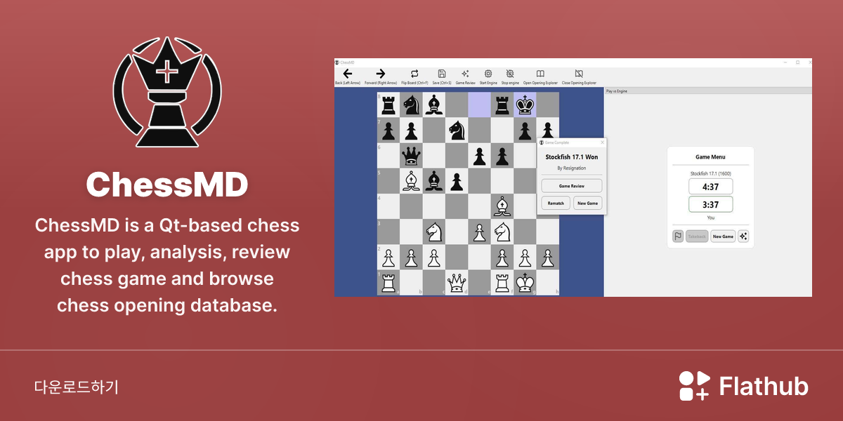 Install ChessMD on Linux | Flathub