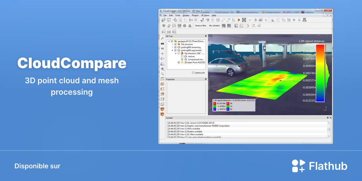 Installer CloudCompare sur Linux | Flathub