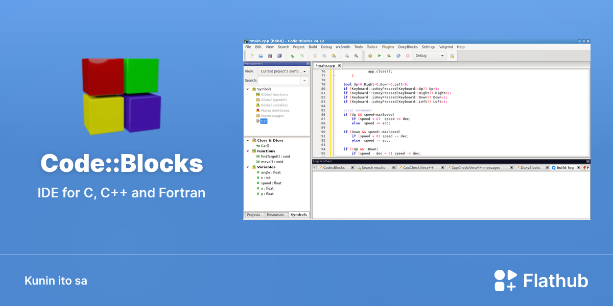 I-install ang Code::Blocks sa Linux | Flathub