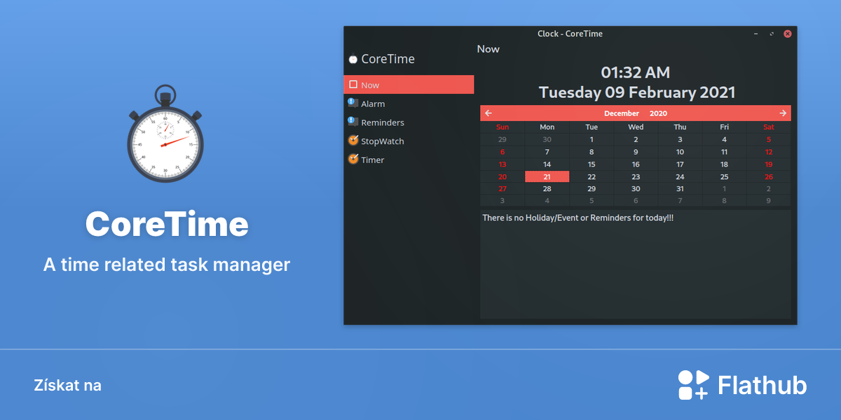 Nainstalovat aplikaci CoreTime na Linux | Flathub