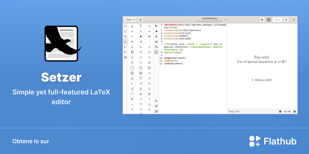 Installar Setzer sur Linux | Flathub
