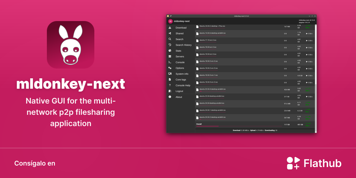Instalar mldonkey-next en Linux | Flathub