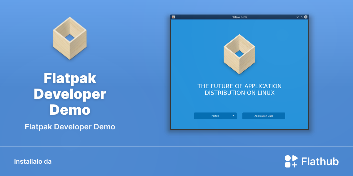 Installa Flatpak Developer Demo su Linux | Flathub