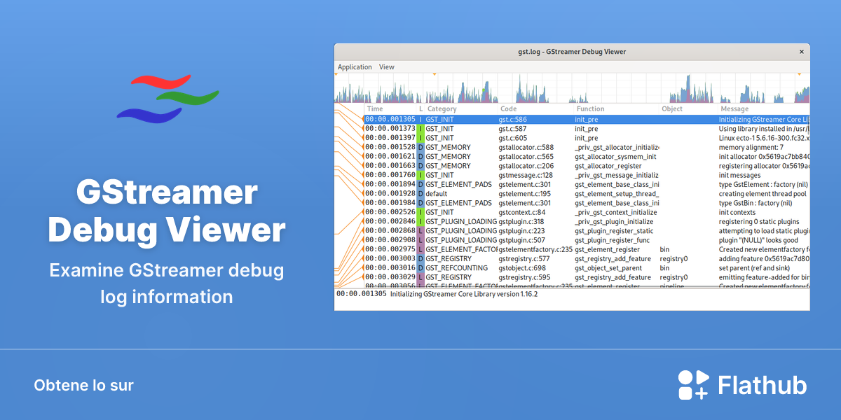 Installar GStreamer Debug Viewer sur Linux | Flathub