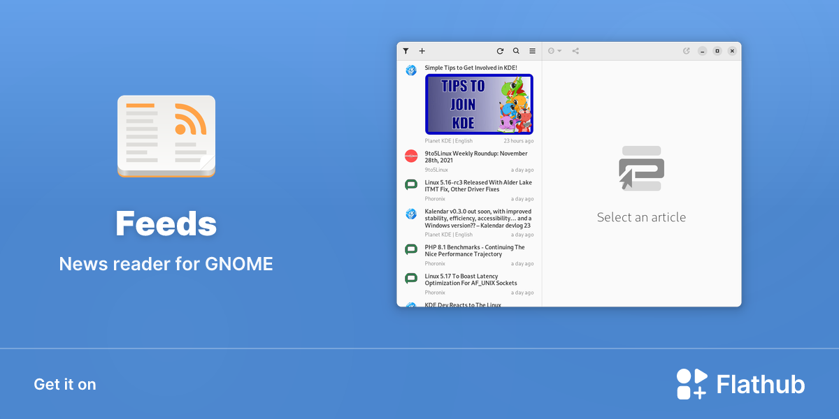 Install Feeds on Linux | Flathub