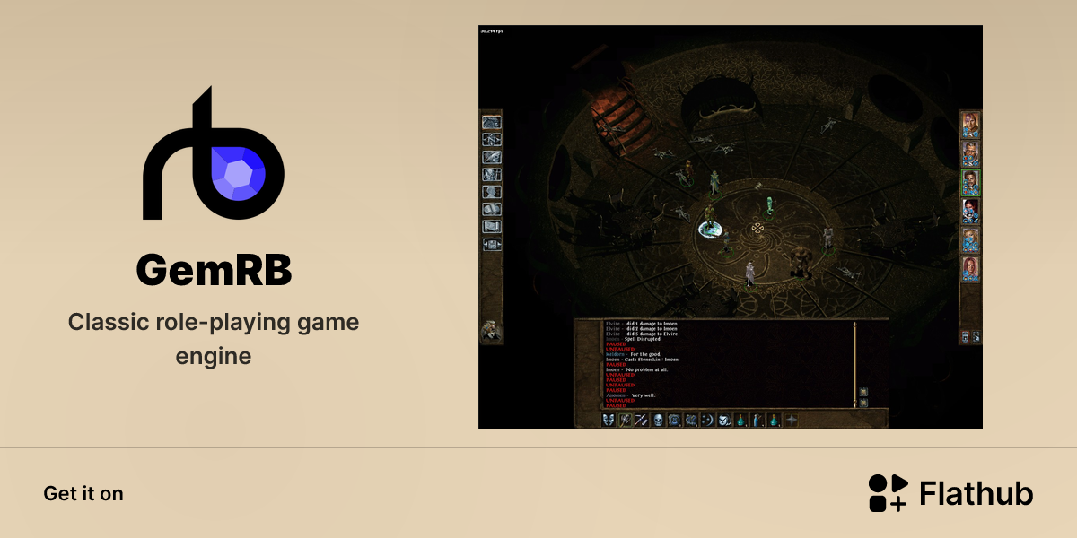 Install GemRB on Linux | Flathub
