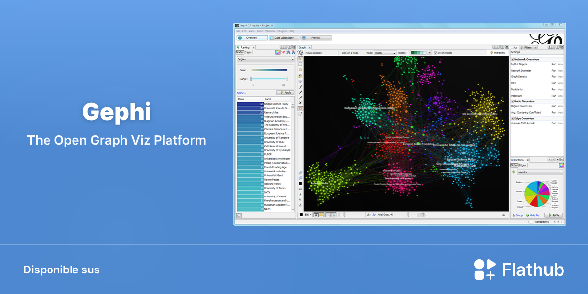 Installar Gephi sus Linux | Flathub