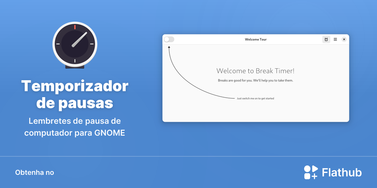 Instalar Temporizador de pausas no Linux | Flathub