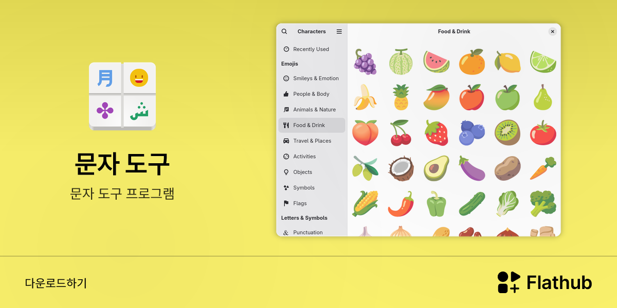 Install 문자 도구 on Linux | Flathub