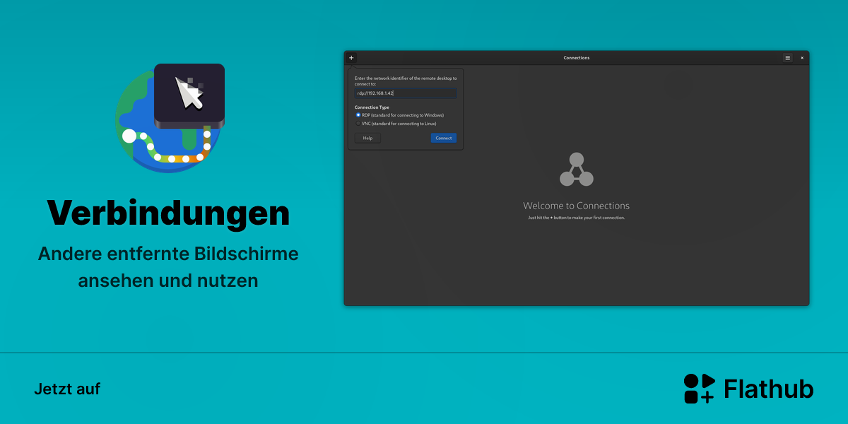 Verbindungen auf Linux installieren | Flathub