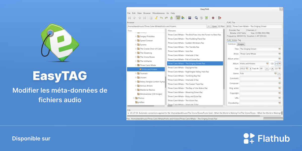 Installer EasyTAG sur Linux | Flathub