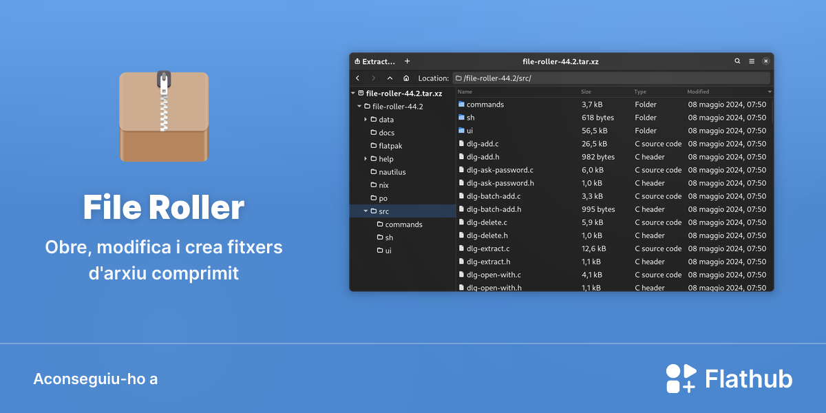 Instal·leu File Roller a Linux | Flathub