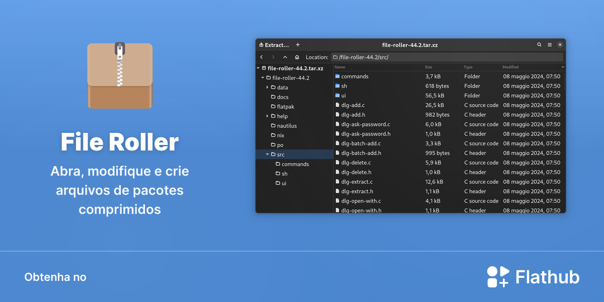 Instalar File Roller no Linux | Flathub