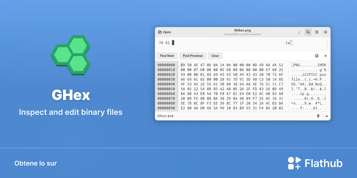Installar GHex sur Linux | Flathub