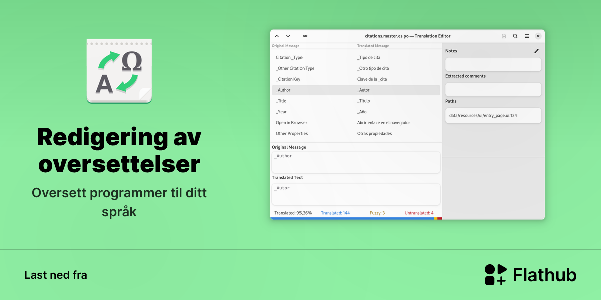 Installer Translation Editor på Linux | Flathub