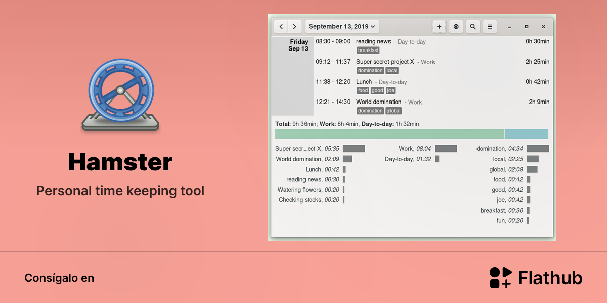 Instalar Hamster en Linux | Flathub