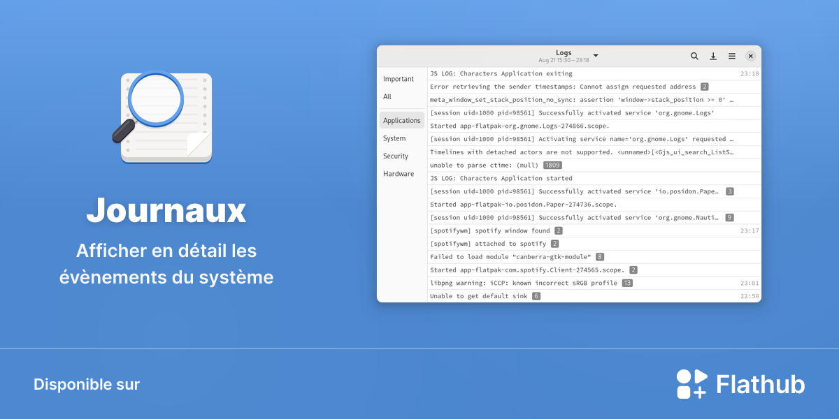 Installer Journaux sur Linux | Flathub