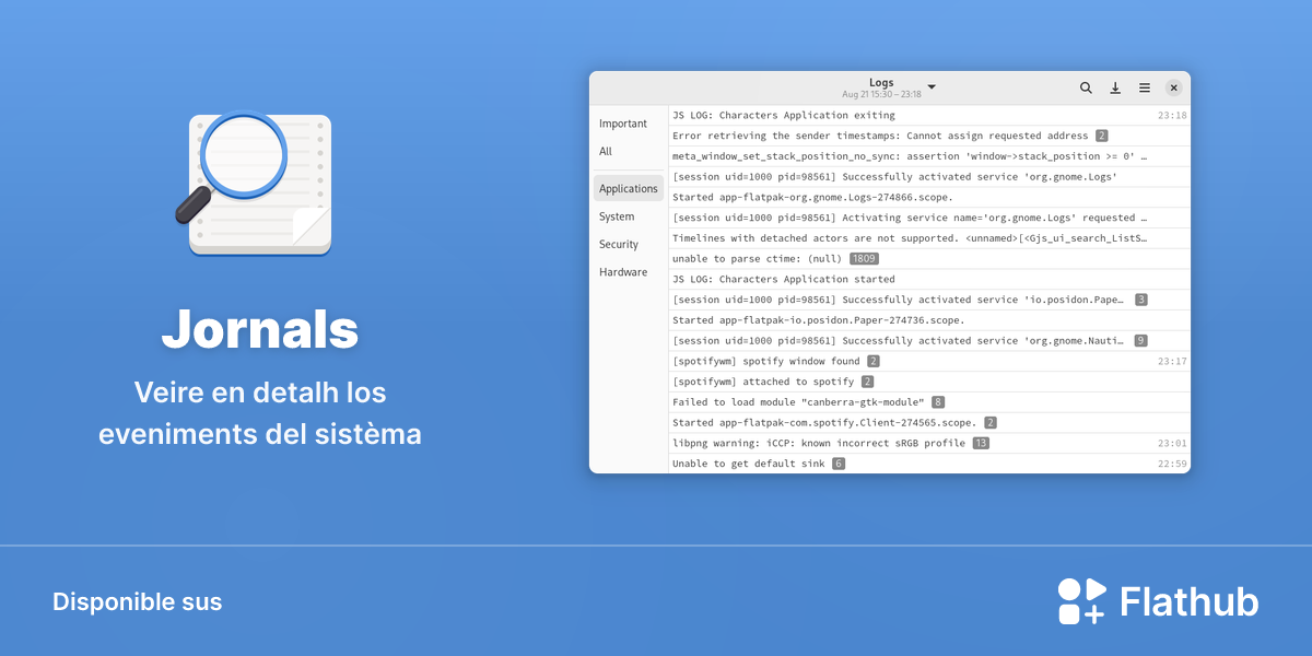 Installar Jornals sus Linux | Flathub