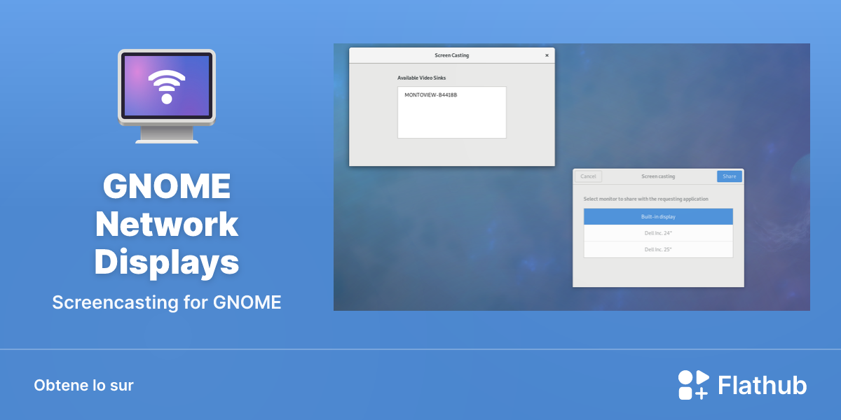 Installar GNOME Network Displays sur Linux | Flathub