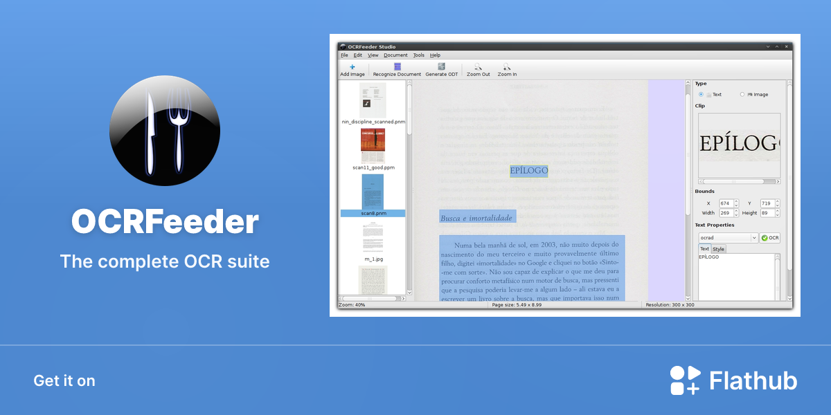 Install OCRFeeder on Linux | Flathub