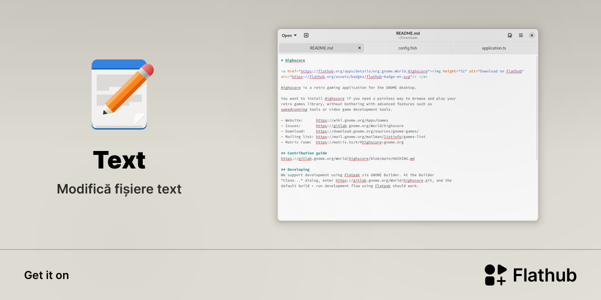 Install Text on Linux | Flathub