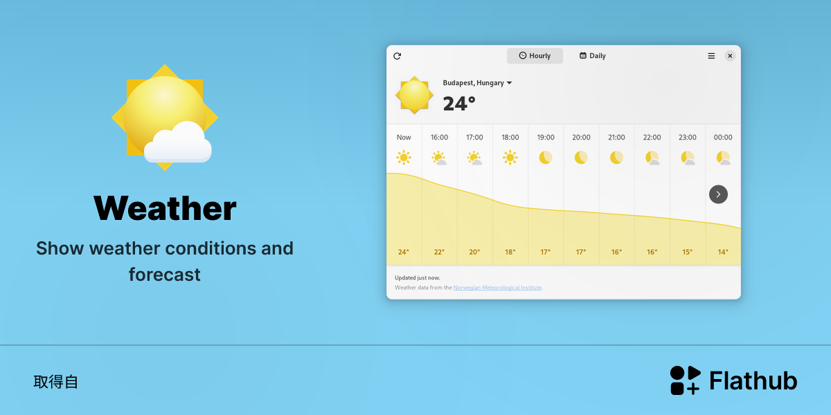 在 Linux 上安裝 Weather | Flathub