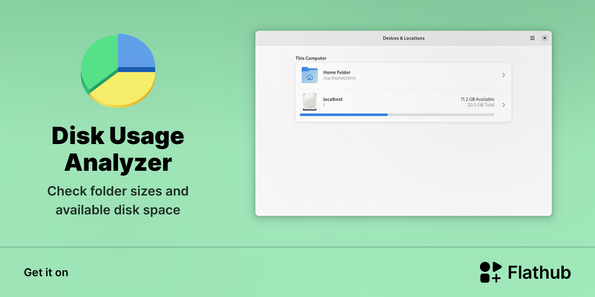 Install Disk Usage Analyzer on Linux | Flathub