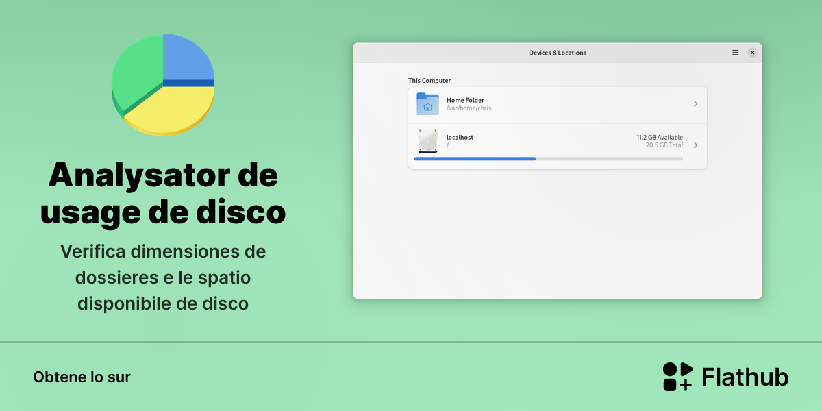 Installar Analysator de usage de disco sur Linux | Flathub