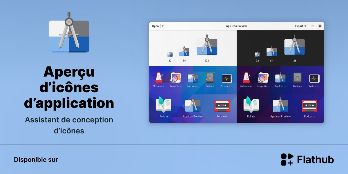Installer Aperçu d’icônes d’application sur Linux | Flathub