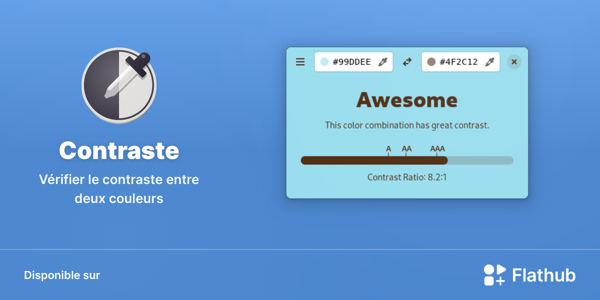 Installer Contraste sur Linux | Flathub