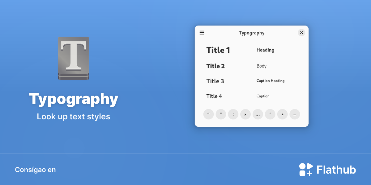 Install Typography on Linux | Flathub