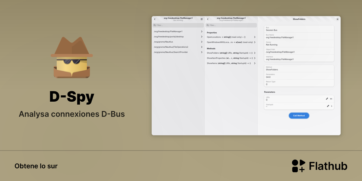 Installar D-Spy sur Linux | Flathub