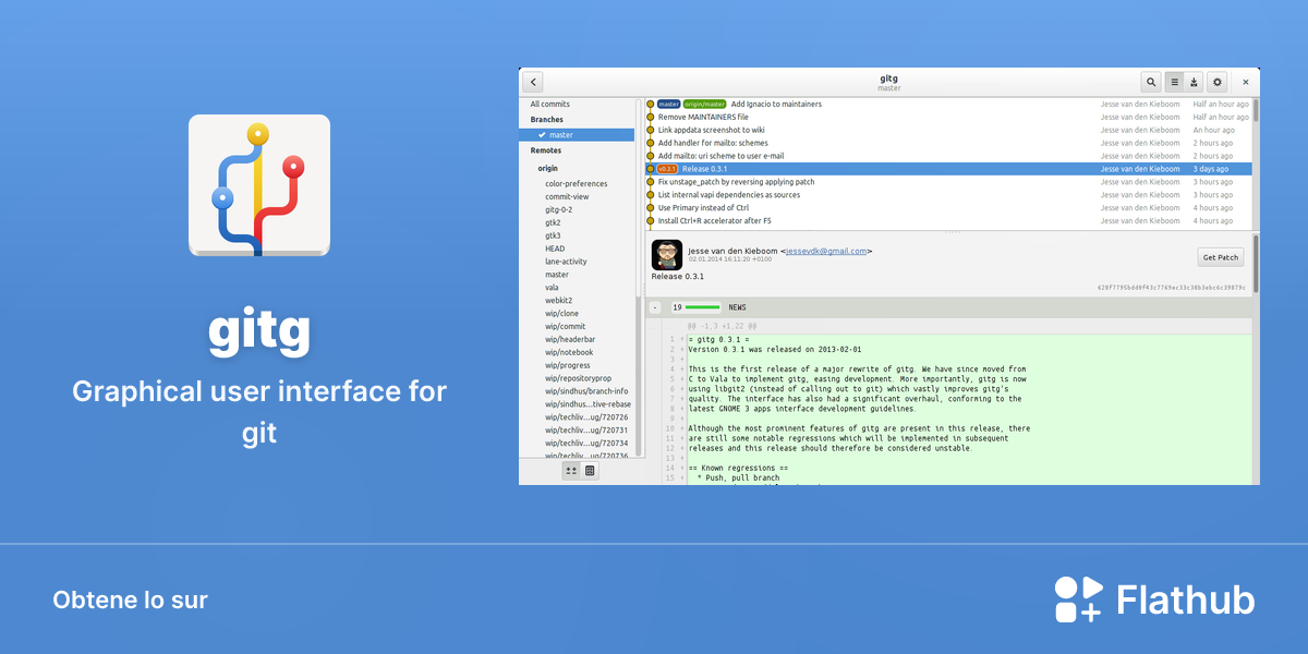 Installar gitg sur Linux | Flathub