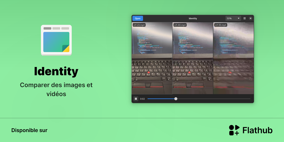 Installer Identity sur Linux | Flathub