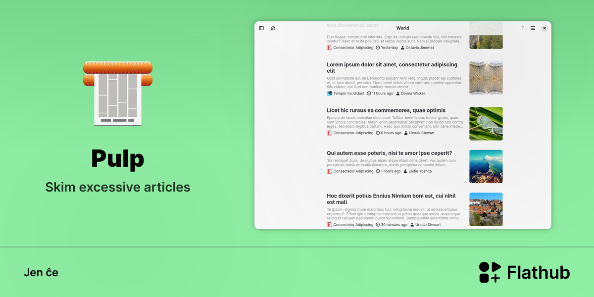 Instali Pulp sur Linux | Flathub