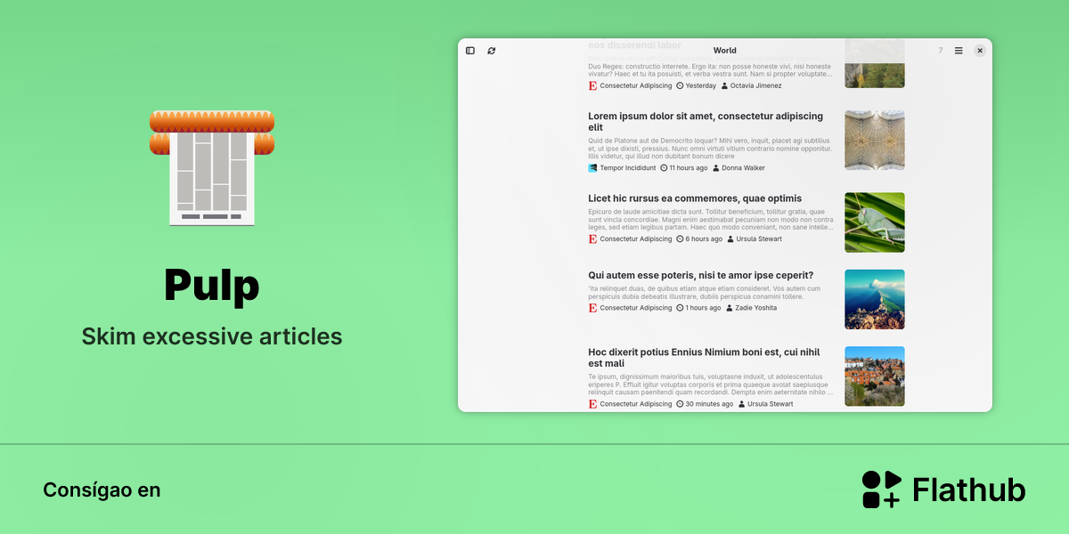 Install Pulp on Linux | Flathub