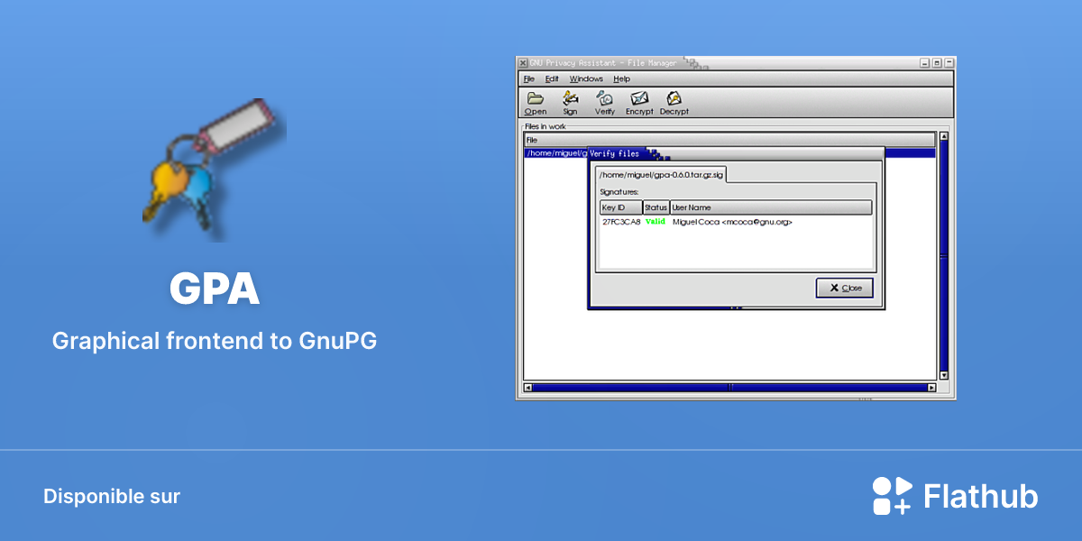 Installer GPA sur Linux | Flathub
