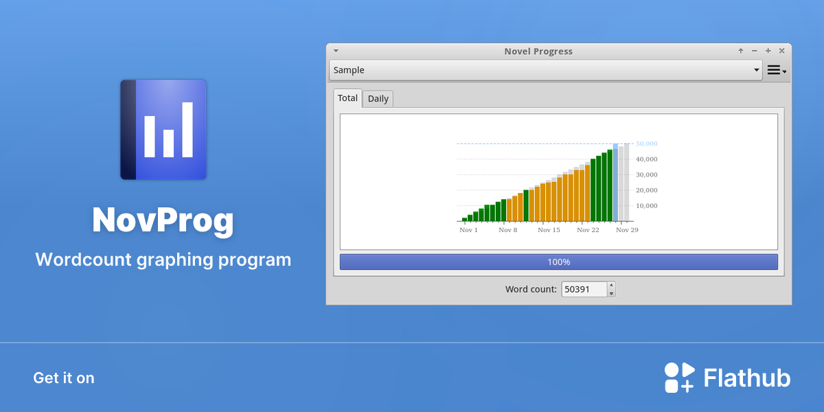 Install novprog on linux flathub