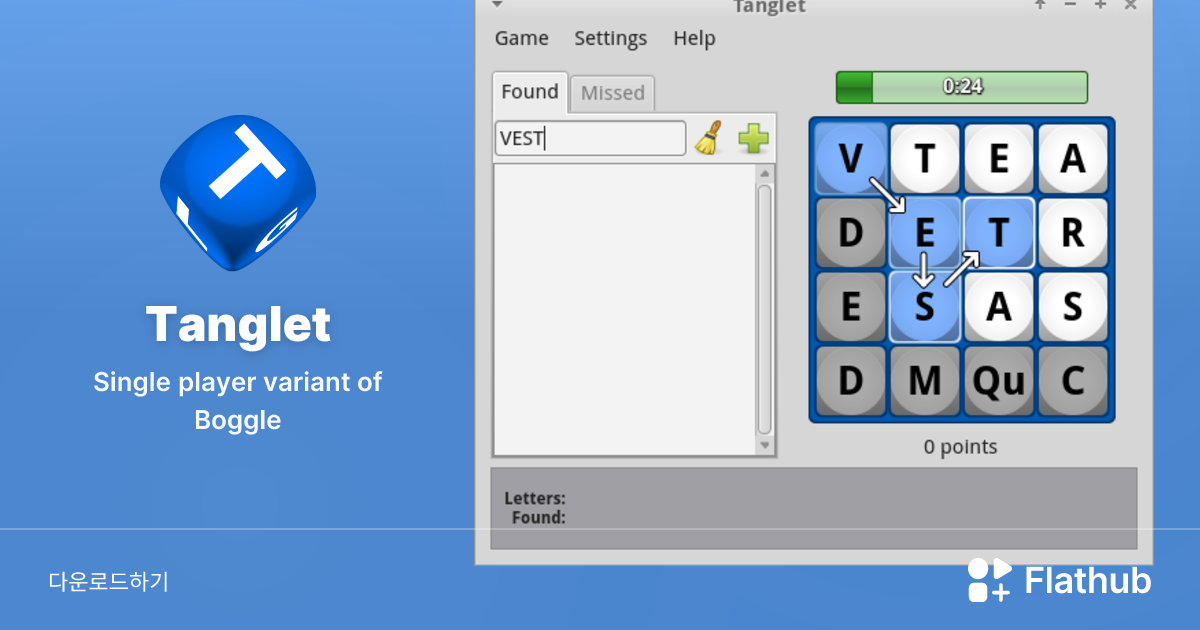 Install Tanglet on Linux | Flathub