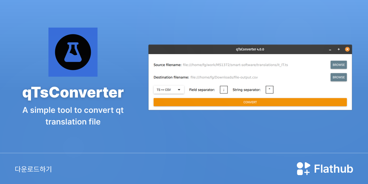 Install qTsConverter on Linux | Flathub