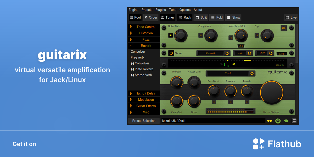 Install guitarix on Linux | Flathub