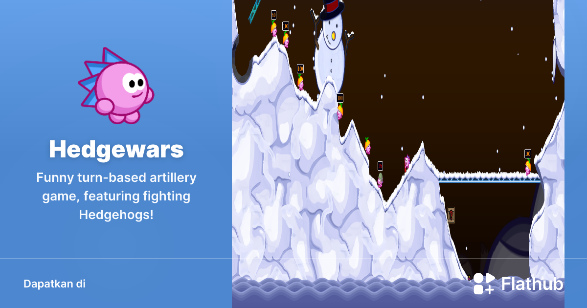 Memasang Hedgewars Di Linux Flathub