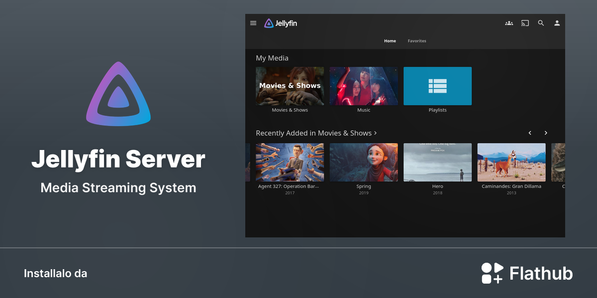 Installa Jellyfin Server su Linux | Flathub