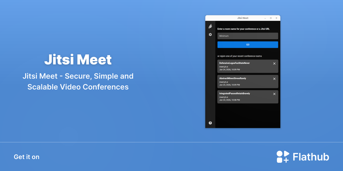 Install Jitsi Meet on Linux | Flathub