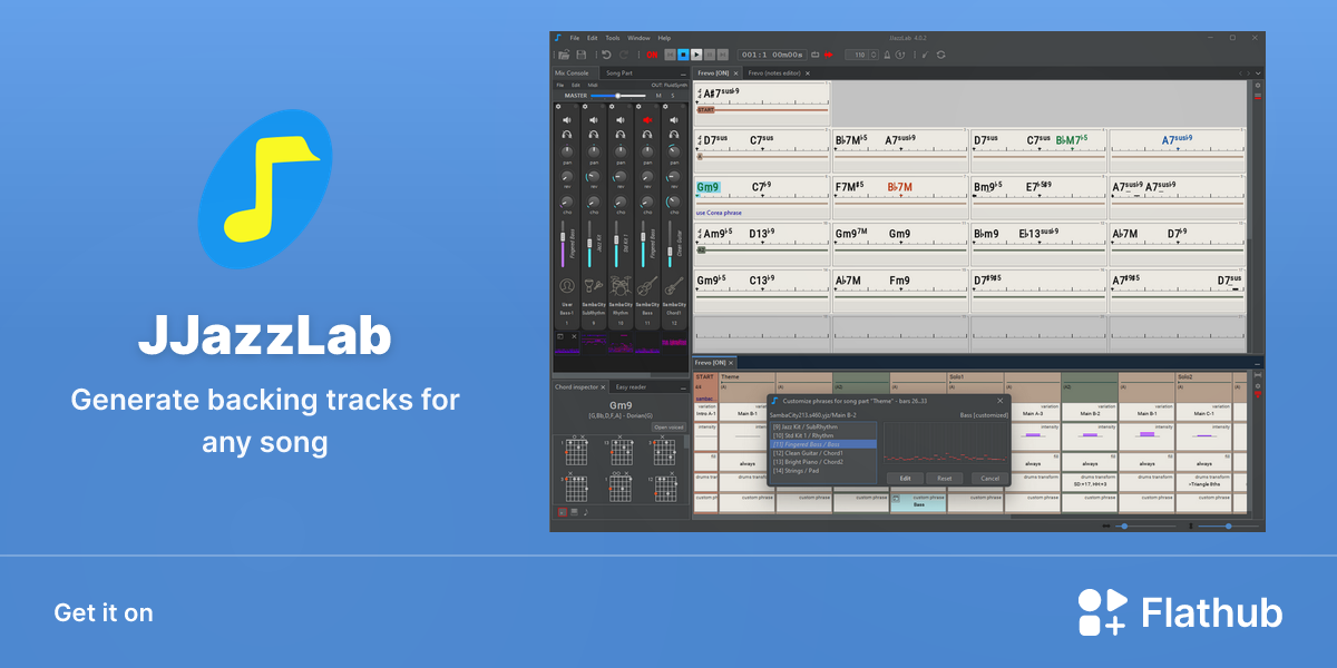 Install JJazzLab on Linux | Flathub