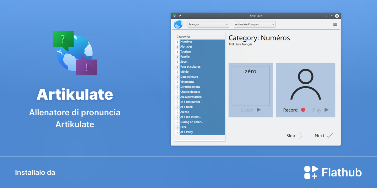 Installa Artikulate su Linux | Flathub