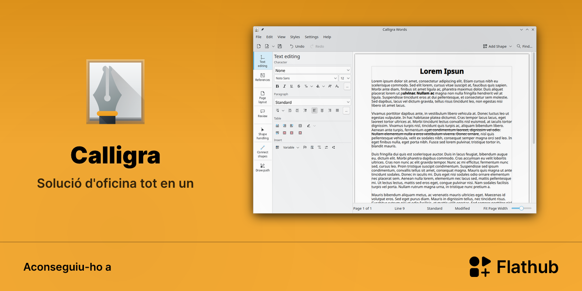 Instal·leu Calligra a Linux | Flathub