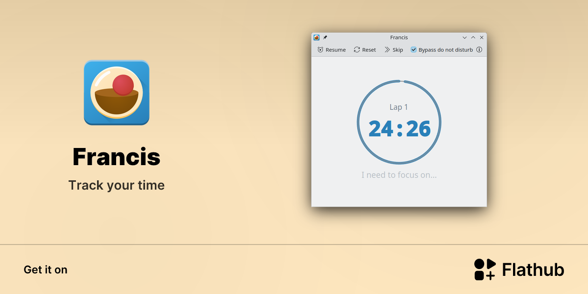 Install Francis on Linux | Flathub