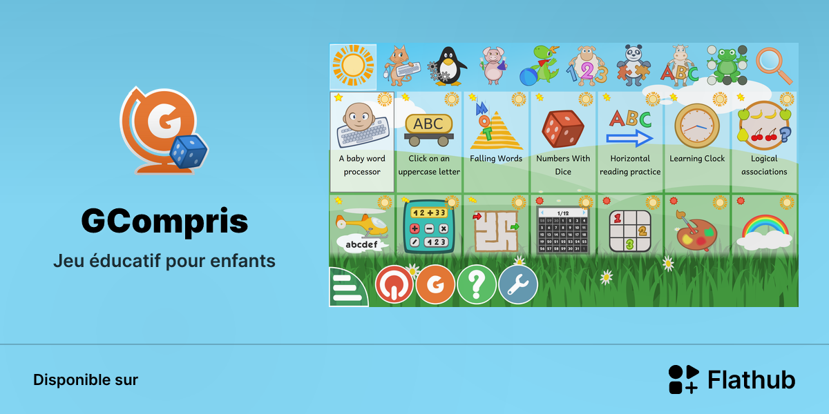 Installer GCompris sur Linux | Flathub